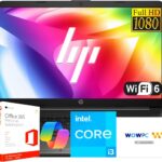 HP 15.6″ FHD New Business Laptop 2025/2026 Edition, Intel 13th High-Performance 6-core i3 CPU, 8GB RAM, 256GB SSD, Long Battery Life, Ethernet & SD Card, Win 11 Pro with Microsoft Office, WOWPC USB
