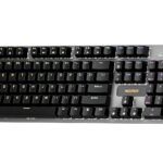 Newmen GM325Pro Mechanical Keyboard,104 Keys Rainbow LED Backlit Wired Gaming Keyboards,Hot-Swap Metal Panel ABS Black Keycaps Gaming Mechanical Keyboard for Windows Laptop PC Linear Red Switches