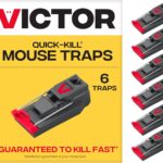 Victor M123SSR Quick-Kill Easy Set Mouse Trap, 6 Reusable Victor Mouse Traps