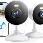 [5G & 2.4G] Indoor/Outdoor Security Camera for Home, Baby/Elder/Dog/Pet Camera with Phone App, Wi-Fi Camera w/Spotlight, Color Night Vision, 2-Way Audio, 24/7, SD/Cloud Storage, Work w/Alexa, 2Pack