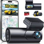 GKU Dash Cam Front and Rear Camera,4K+1080P, 5.8GHz WiFi & GPS Dash Camera for Cars,with 64G SDcard,1.47″ Display Dashcam, 24HParking Mode,App Control,Super Night Vision,WDR,Support Max 256GB