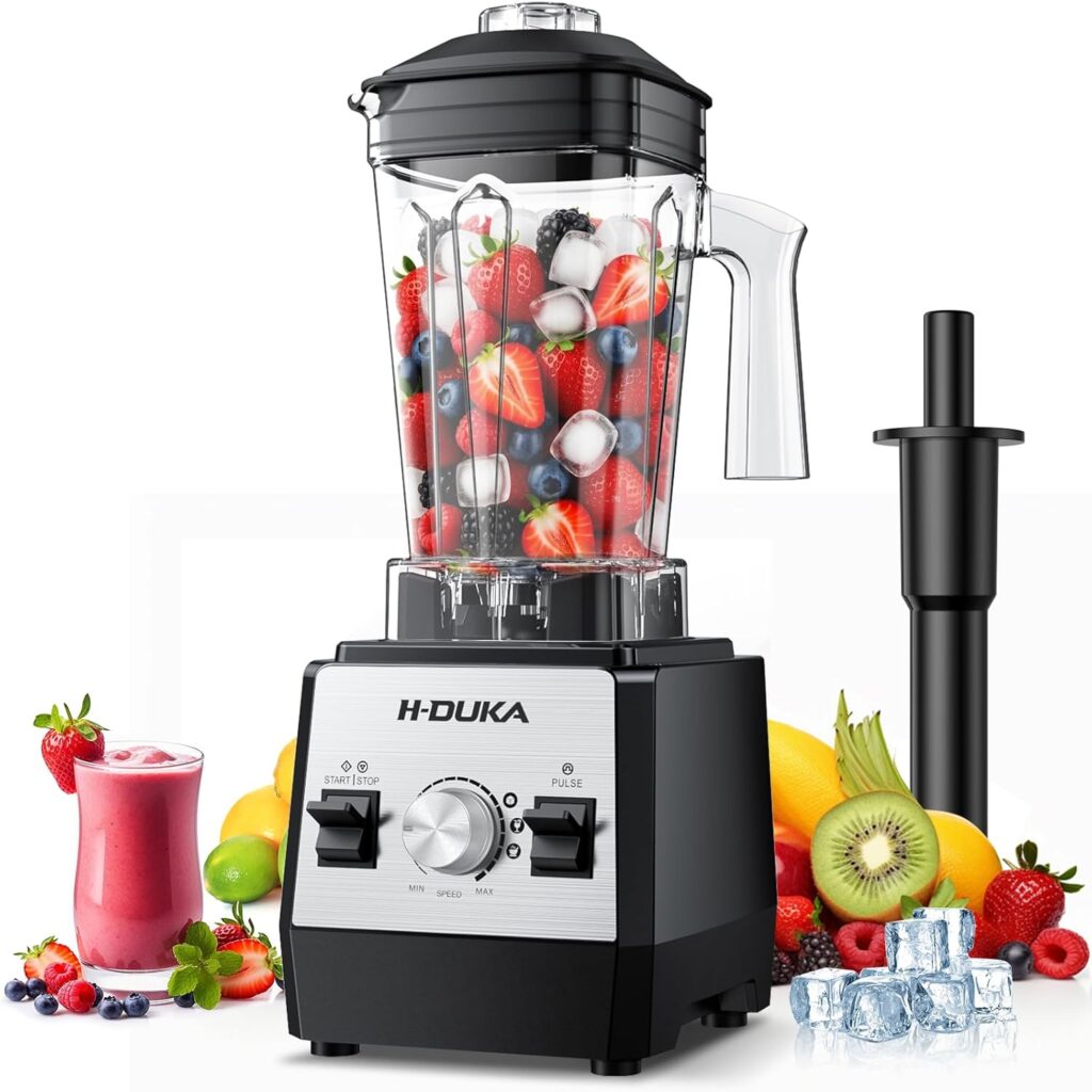 Smoothie Blender, 1400 Watt Powerful Blender for Smoothies, 64oz Capacity Countertop Blenders for Kitchen with BPA Free Container, Ice Crushing, Frozen Drinks, Puree, Protein Shakes