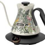 Cocinare FLOW M6 Pro Electric Gooseneck Kettle with Color-Changing Design, ±0.5℉ Temperature Control for Pour-over Coffee & Tea, Stainless Steel Interior, Quick Heating for Boiling Water (Jungle)