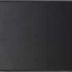 JIKIOU Mouse Pad with Non-Slip Rubber Base, Premium-Textured & Washable Computer Mousepad with Stitched Edges, Mouse Pads for Computers, Laptop, Gaming, Office & Home, 10.2 x 8.3 in, Black