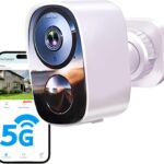 2025 Upgraded 2K Security Cameras Wireless Outdoor, Free Cloud Storage & Local SD Card Support, 1-6 Months Battery Life, Waterproof, 2-Way Talk, AI Motion Detection Spotlight Siren Alarm Camera