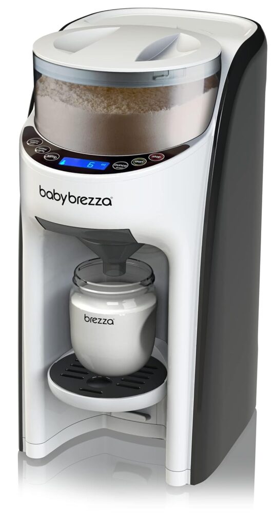 Baby Brezza New and Improved Formula Pro Advanced Formula Dispenser Machine – Automatically Mix a Warm Formula Bottle Instantly – Easily Make Bottle with Automatic Powder Blending, White