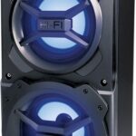 PROSCAN ELITE LEDVANCE Sylvania, Portable Speaker with Bluetooth, Connect to iPhone, iPad or Android, Double Subwoofer Heavy Bass, Perfect for Events, Black