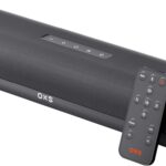 OXS Thunder Lite PC Gaming Soundbar, Sound Bars for TV with Virtual Surround Sound, 2 Full-Range Drivers, Bass Tube, Compact Design, HDMI/AUX/Optical Compatible, Bluetooth 5.0 Wireless Connection