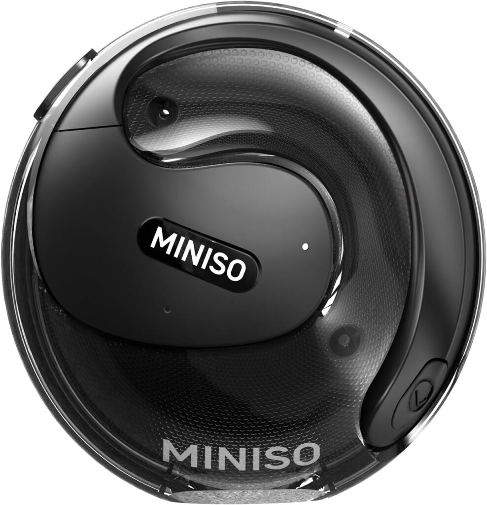 MINISO X15 PRO Translation Earbuds Real Time Translator Earbuds Wireless Bluetooth 5.4 Open Ear AI Headphones for 135 Languages Translation Ear Buds with Earhooks Support Playing Music Phone Calls