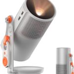 XGIMI MoGo 4 2025 NEW Portable Projector, Google TV with Licensed Netflix, 360° Adjustable Stand, 2.5 Hours of Playtime, 2 x 6W Harman Kardon, Outdoor Projector, Wifi, Bluetooth, Include Sunset Filter