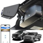 F150 Dash Cam 4K Custom fit for Ford F150 2018-2025 F250/F350/F450 Super Duty 2020-2026 XLT Lariat King Ranch Raptor Limited Platinum(Model A), UHD 2160P Video, WiFi, App, 128GB Card