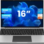 jumper 16 Inch Laptop, 4-Core N95 Processor, Up to 3.4Ghz, 16GB RAM, 640GB Storage,1200p FHD IPS Display, Windows 11 Computer, Office 365 1-Year Subscription, WiFi-6, 38Wh Battery.