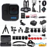 GoPro HERO11 (Go Pro Hero11) Black Mini – Waterproof Action Camera with 5.3K Ultra HD Video, 24.7MP Photos, 1/1.9″ Sensor, Stabilization + 50-in-1 Accessory Kit + 64GB Card + More