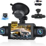 360 Degree View 4 Channel Dash Cam for Cars,Dash Cam Car Camera Front and Rear Inside Left Right for Cars,3 inch Dashcams with IR Night Vision,Loop Recording,G-Sensor,24H Parking Mode Monitor