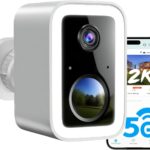 2K Security Cameras Wireless Outdoor, Free Cloud Storage, Integrated Spotlight & Siren, AI Motion Detection, 2-Way Audio, 1-6 Months Battery Life, Cameras for Home Security Support 5GHz WiFi, IP66