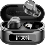 TOZO NC9 Hybrid Active Noise Cancelling Wireless Earbuds, 6 Mics ENC Clear Call, IPX8 Waterproof, in Ear Bluetooth 5.3 Headphones Stereo Bass Ear Buds 59H Playtime with LED Display 32 EQs via APP
