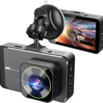 Dash Cam Front 1080P, Dash Camera for Cars with 3” IPS Screen 170°Wide Angle Dashboard Camera Aluminum Alloy Case, WDR G-Sensor Parking Monitor Loop Recording Motion Detection without TF Card
