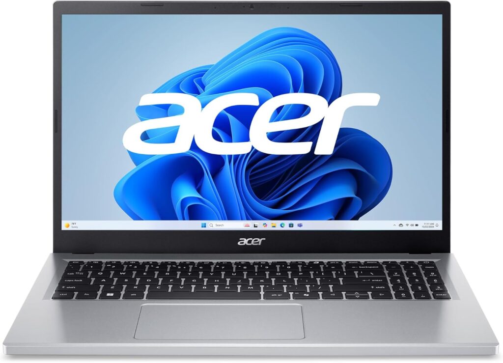 Acer Aspire 15 Slim Laptop AG15-32P-39R2 | 15.6″ FHD (1920 x 1080) IPS Display | 8-Core Intel Core 3 N355 Processor | Intel Graphics | 8GB DDR5 RAM | 128GB HD | Wi-Fi 6 | Windows 11 Home