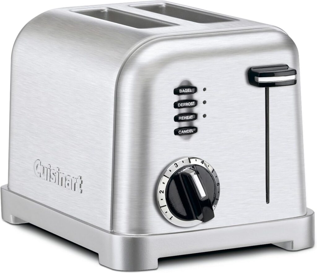 Cuisinart CPT-160 Metal Classic 2-Slice Toaster, Brushed Stainless