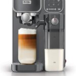 Mr. Coffee Prima Latte Luxe, Single/Double Shot Espresso, Cappuccino, Latte Machine with Optimized Frother and Convenient One-Touch Control Panel