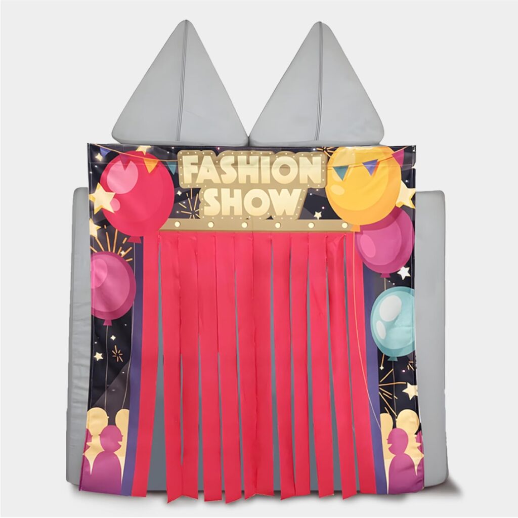 Play Panel for Kids Play Couch Childrens Foam Sofa Modular Play Panel for Toddler (Sofa not Included) (Fashion Show)