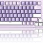 MageGee SKY98 Mechanical Gaming Keyboard, 96% Gasket Hot Swappable Wired Custom Creamy Keyboard with 5-Layer Sound Dampening, RGB Backlit, NKRO for Win/Mac (Violet, Violet Switch)