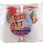 Glad for Kids Disney Princess Disposable Mini Paper Cups, Magic is in All of Us – Heavy Duty, Soak Proof, Bathroom Mouse Rinse Cups for Kids, 3 Ounce, 20 Count