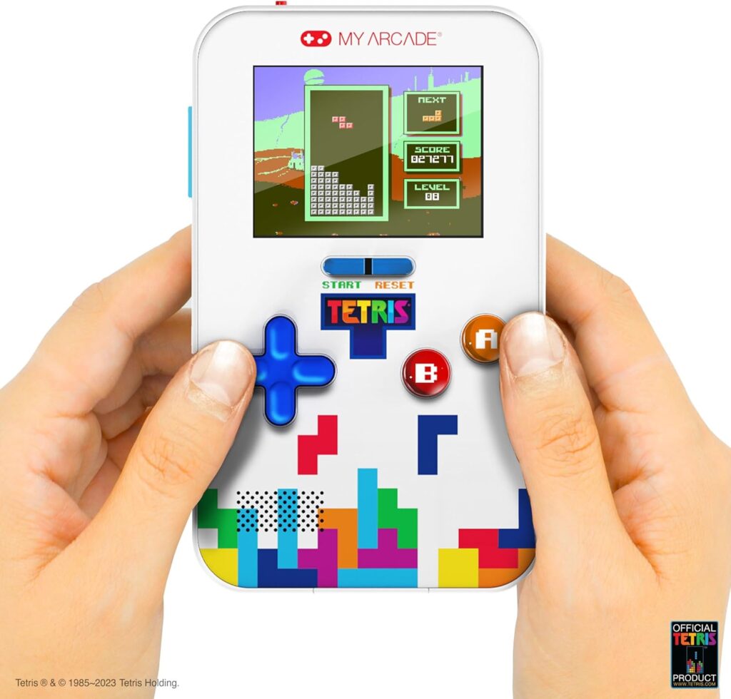 My Arcade Tetris Go Gamer : Retro Video Game, Handheld Tetris Console with 301 Games for Kids and Adults, 2.5 Inch Screen