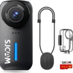SJCAM C110Plus Magnetic Combo, 4K POV Pocket Action Camera,170° FOV Video, 6-Axis Stabilization,Mini Body Camera, Waterproof, Wearable cam for travel sport,Built-in Mic for Vlogging,Helmet Mount,Black