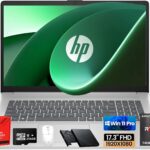 HP 17.3 Laptop Computer for Work & Home – AMD Ryzen 5 7430U (6-Core), AMD Radeon Graphics, FHD Anti-Glare IPS, Wi-Fi6 & BT 5.4, Fast Charge, Win 11 Pro, w/Accessory Kit, 32 GB RAM, 1TB SSD