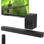 Philips B4500 Sound bar for Smart tv, 2.1 ch soundbar with subwoofer, TV Speaker with with Bluetooth and HDMI-ARC Connectivity, Roku TV Ready, Remote APP Control, Compact Design and Easy Setup