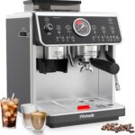 TEM650 Espresso Machine,Coffee Maker 20 Bar High Press Extraction- with 15 Grind Setting & Dual Heating System, 2.7L Detachable Wanter Tank, Separate Hot Water Spout- Cup Warmer Function