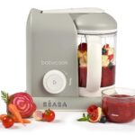 BEABA Babycook Solo 4 in 1 Baby Food Maker, Baby Food Processor, Steam Cook + Blend, Lrg Capacity 4.5 Cups 27 Servings in 20 Mins, Cook Healthy Baby Food at Home, Dishwasher Safe, Cloud