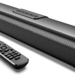 Sound Bar for TV, 50Watts-16 Inches Small Bluetooth Sound Bar with HDMI(ARC), Optical, AUX and USB Inputs, Wall Mountable TV Soundbar with Remote Control and Surround Sound for Smart TV, PC, Gaming