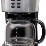 Capresso 12-Cup Coffee Maker with Glass Carafe, Stainless and Black 416.05