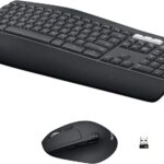 Logitech MK850 Performance Wireless Keyboard and Mouse Combo for Windows, macOS & ChromeOS, Bluetooth & 2.4 GHz USB Receiver, Full-Size Ergonomic Keyboard, Multi-Device, Cushioned Palm Rest – Graphite