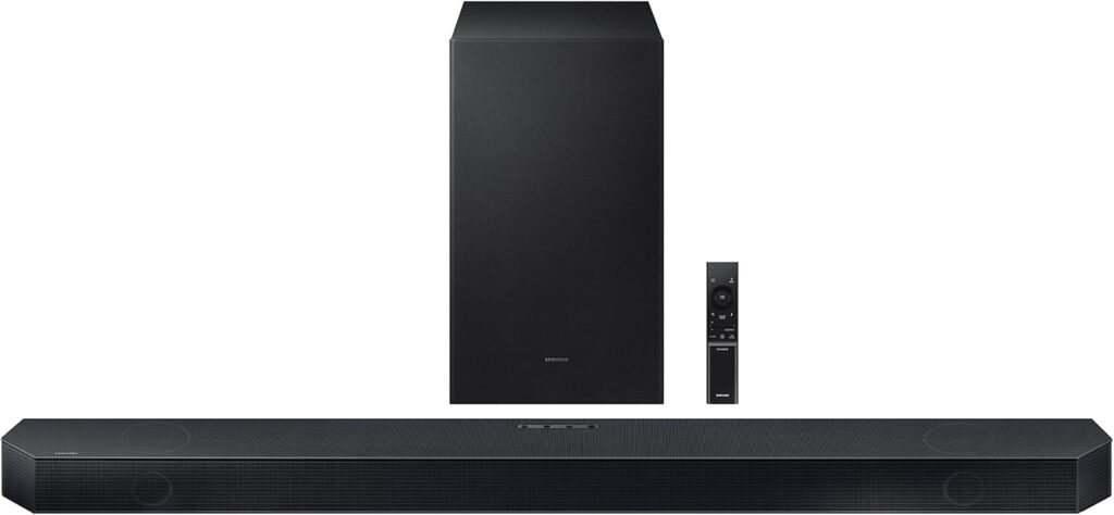 SAMSUNG HW-Q700C 3.1.2ch Soundbar w/Wireless Dolby Audio, Q-Symphony, SpaceFit Sound Pro, Adaptive Sound, Game Mode Pro, Airplay 2, Tap Sound, Chromecast and Alexa Built-in
