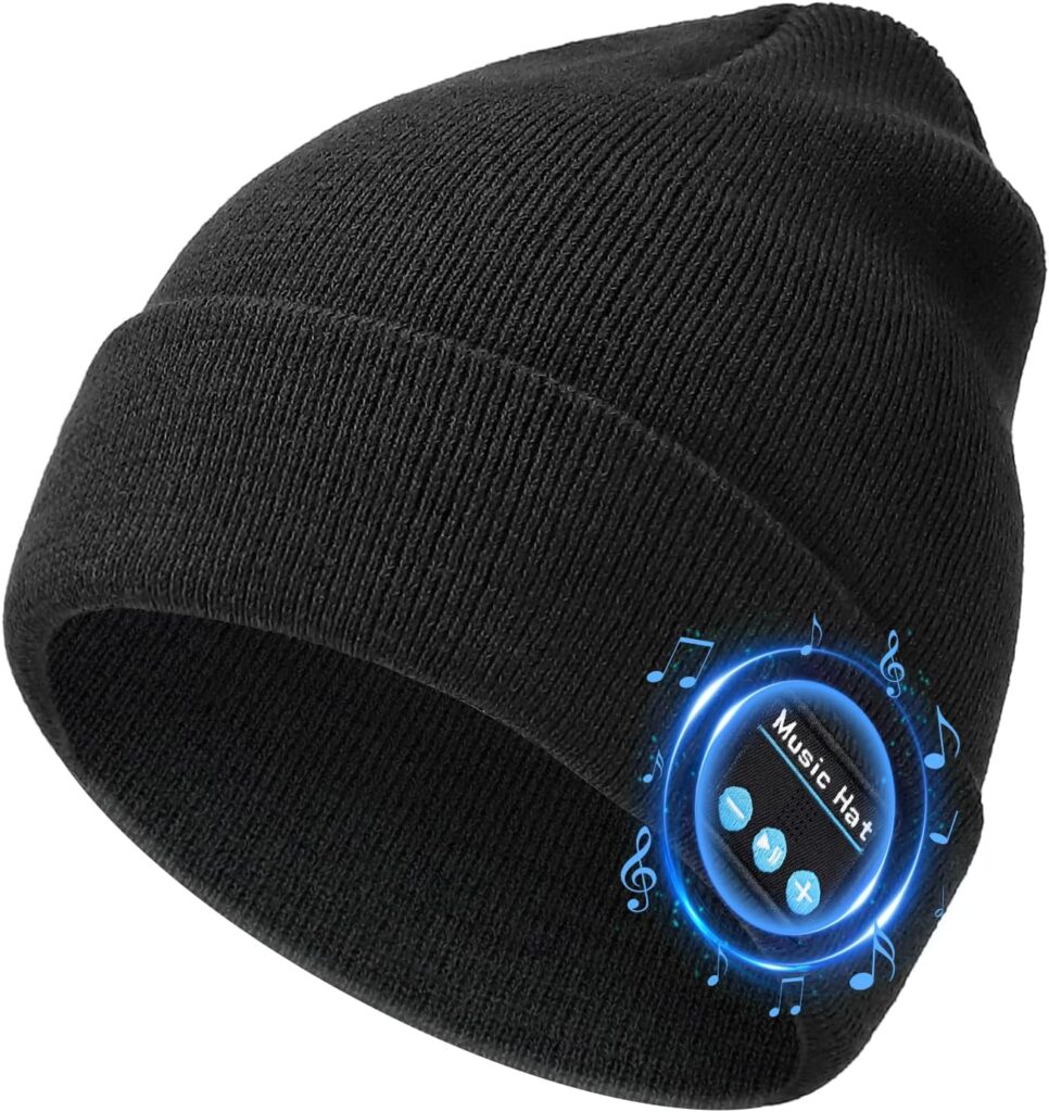 TOUCH TWO® Beanie with Bluetooth Headphones, Bluetooth Beanie for Men Women Teens, Gifts for Christmas Stocking Stuffers