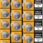 15 Pack 3 Volt CR2032 Lithium Batteries, 3v Button Cell Coin 2032 DL2032 ECR2032 Battery for Airtag, Car Remote Key
