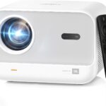 [Sound by JBL & Seamless Autofocus] Yaber 1080P Projector with WiFi 6 and Bluetooth, Portable Outdoor Movie Projector, Home Theater Projector for iPhone/TV Stick/HDMI/USB/Laptop/PS5-White