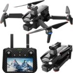 2025NewUpgraded Drones with Camera for Adults 4K HD with Payload Release, Touch Screen Tablet Controller WITH Obstacle Avoidance, 3 Axis Gimbal Drone, 5 Miles, 82 Minutes Long Battery, Time-lapse, Follow Me/Car, Carbon Fiber Feature Drone Gif