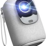 [Electric Focus & Auto Keystone] Mini Projector With WiFi And Bluetooth, ONOAYO GivingYou AY2Pro Portable Projector 550 ANSI, Ultra Low Noise & Lens Cap Dustproof, Outdoor Projector For Phone/Laptop