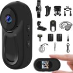 1080P Sports Action Camera, Mini Body Camera with Audio and Video Recording, Wearable Action Body Cam, Portable Recorder with Magnetic Back Clip, Camcorder for Traveling, Pet, Vlogging, Cycling