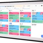 Digital Calendar, 15.6 inch Wall Planner & Chore Chart, Rechargeable Full HD Touchscreen Display, Portable Smart Family Organizer, Event Planner, Perfect for Family Schedules – Wall Mount Included, No Subscription