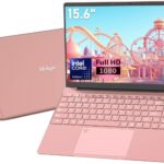 15.6″ FHD Student Laptop Pink,16GB DDR4 RAM 512GB PCIe SSD,Portable Laptop Computer with Backlit Keyboard,180 ° Angle Opening,Fingerprint Reader,6000mAh Battery,Webcam,WiFi 5,BT 4.2,HDMI,USB 3.0