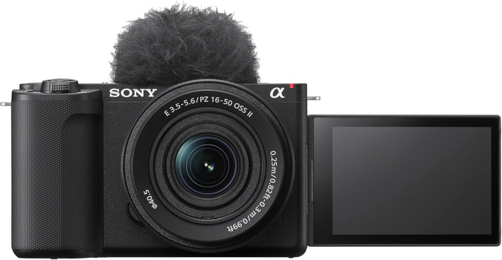 Sony Alpha ZVE10 II – APS-C Interchangeable Lens Mirrorless Content Creators’ Camera – Black – with Lens