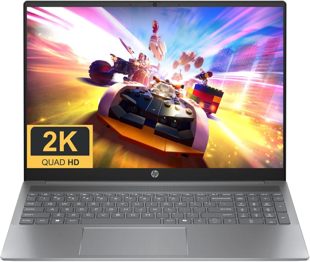HP 16 Laptop in Silver Ryzen 7 up to 5.1GHz 8GB DDR5 512GB SSD 16in WUXGA Backlit Keyboard Win11 (16-ag – Renewed)