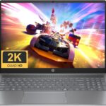HP 16 Laptop in Silver Ryzen 7 up to 5.1GHz 8GB DDR5 512GB SSD 16in WUXGA Backlit Keyboard Win11 (16-ag – Renewed)