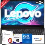 Lenovo New V15 Business Laptop 2025/2026 Edition, 15.6″ FHD Display, Intel High-Performance CPU, 16GB RAM, 1TB SSD, Windows 11 with Microsoft Office, Ultra-Quiet Design, Long Battery Life. WOWPC