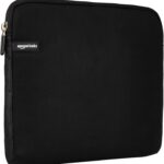 Amazon Basics 14 inch Laptop Sleeve, Compatible Protective Case with Zipper for MacBook Pro, MacBook Air – Black